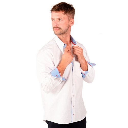 CAMISA MAG OXFORD CABALLERO MANGA LARGA - Artículos Promocionales MAS RECIO